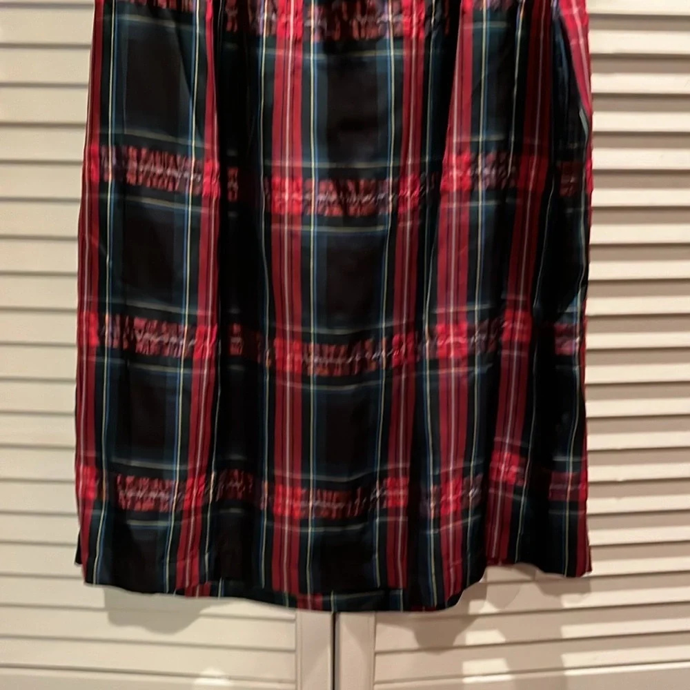 Vineyard Vines holiday tartan plaid girls dress XL‎ like new